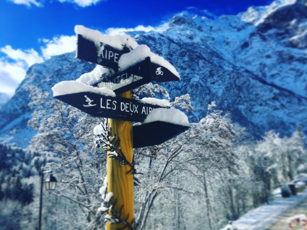Hotel Au Bon Accueil Les Deux Alpes Bagian luar foto