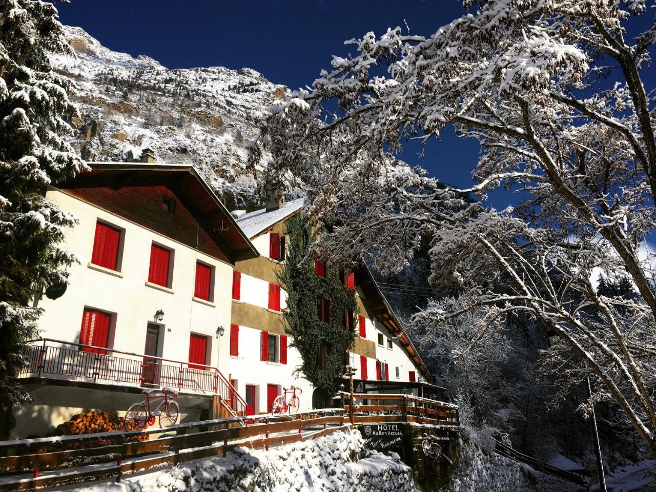 Hotel Au Bon Accueil Les Deux Alpes Bagian luar foto